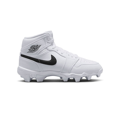 Jordan Mens Jordan 1 Mid Fb Cleat Football Cleats in White Color