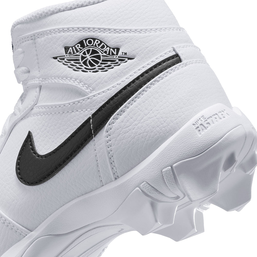 Jordan Mens Jordan 1 Mid Fb Cleat Football Cleats in White Color