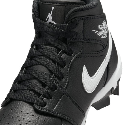 Jordan Mens Jordan 1 Mid Fb Cleat Football Cleats in Black Color