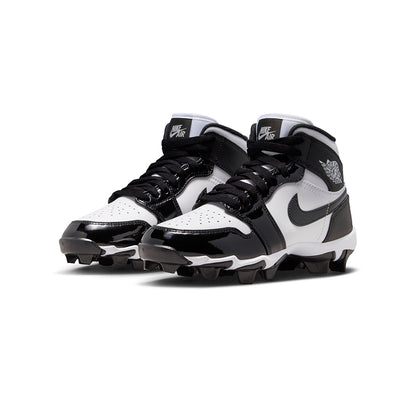 Jordan Kids Jordan 1 Mid Fb Cleat Football Cleats in Black Color