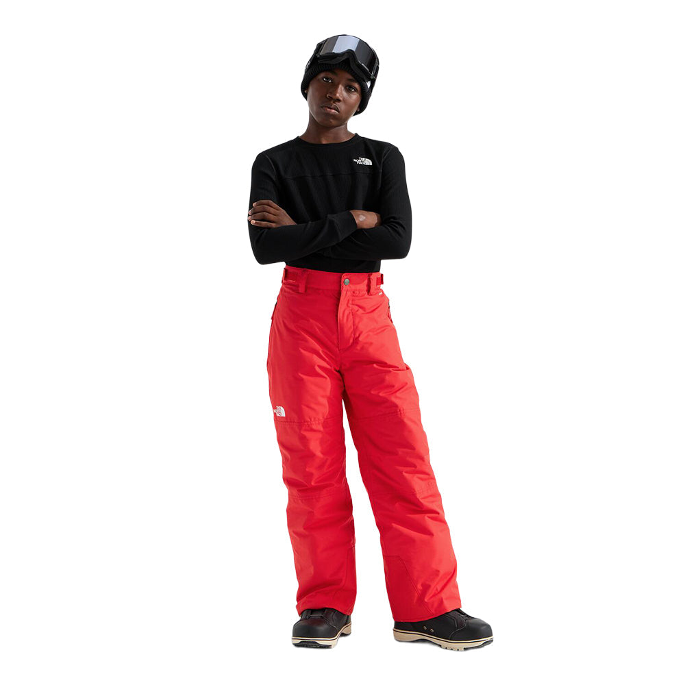 The North Face Kidss' Freedom Insulated Skiing & Snowboarding Pants in Red Color
