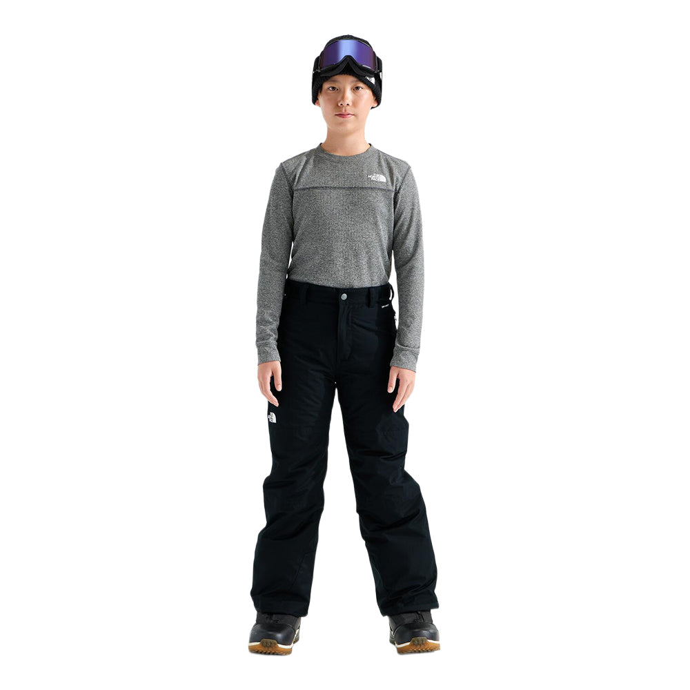 The North Face Kidss' Freedom Insulated Skiing & Snowboarding Pants in Black Color
