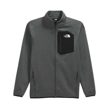 The North Face Mens Crest Full Zip Midlayer in Grey Color