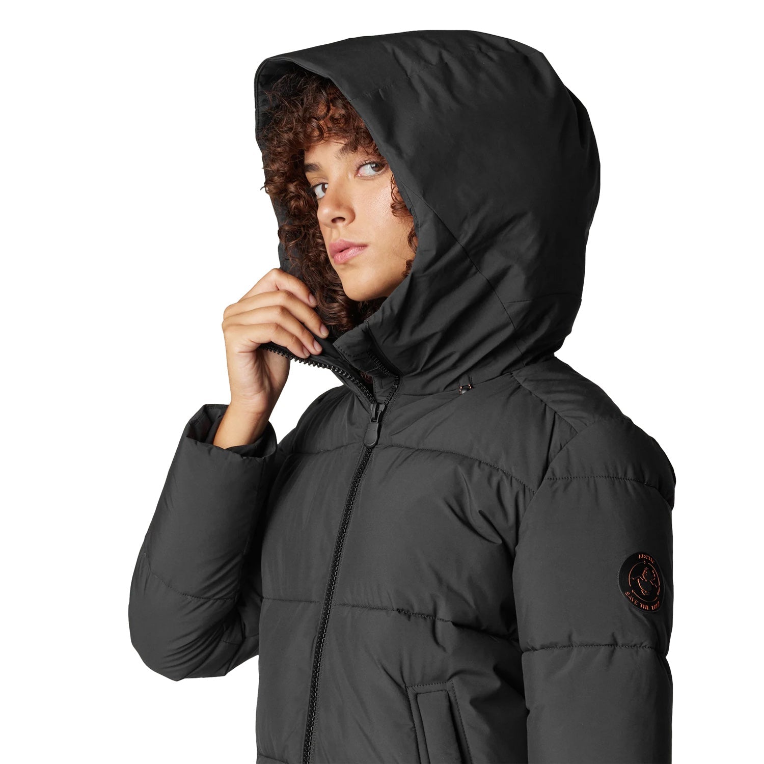 Save The Duck Womens Missy City Coats in Black Color