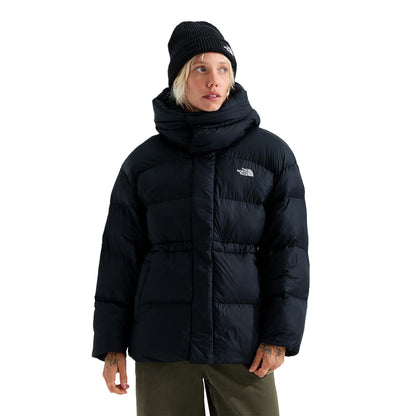 The North Face Womens Puffer Oversized City Coats in Black Color