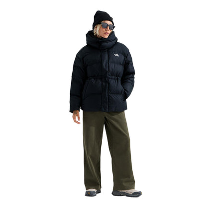 The North Face Womens Puffer Oversized City Coats in Black Color
