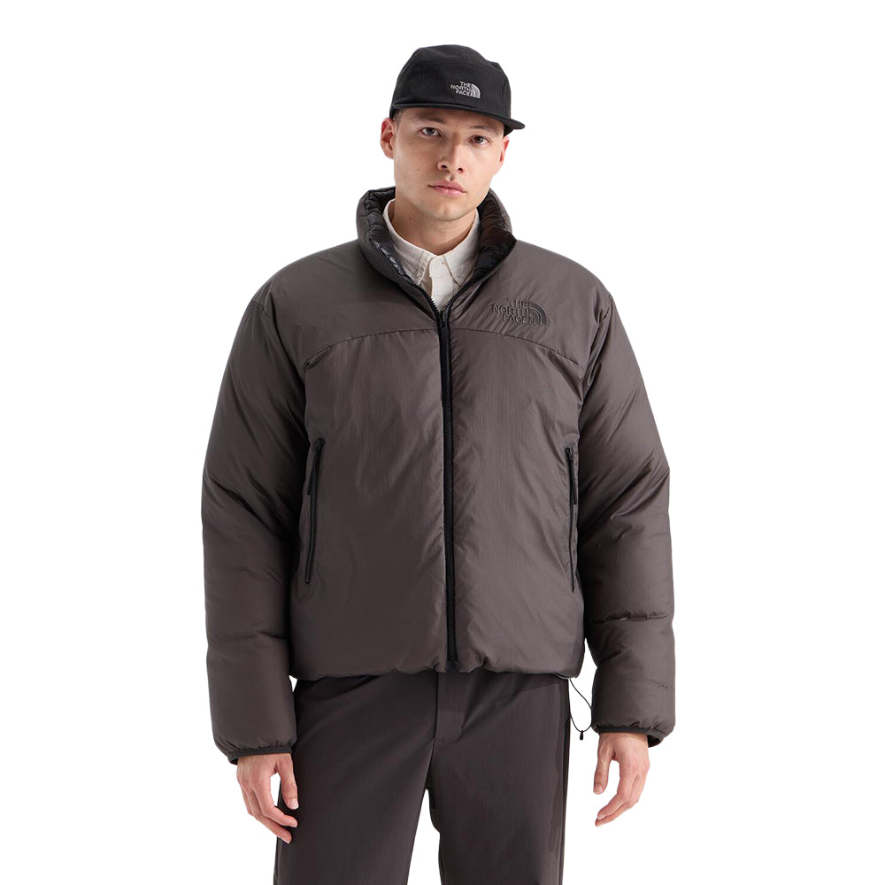 The North Face Mens Pertex Nuptse Reve City Coats in Grey Color