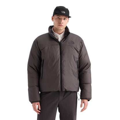 The North Face Mens Pertex Nuptse Reve City Coats in Grey Color