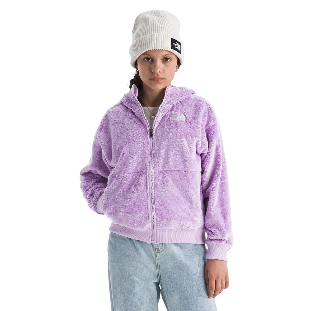The North Face Kids Osito Full Zip Ho Midlayer in Purple Color