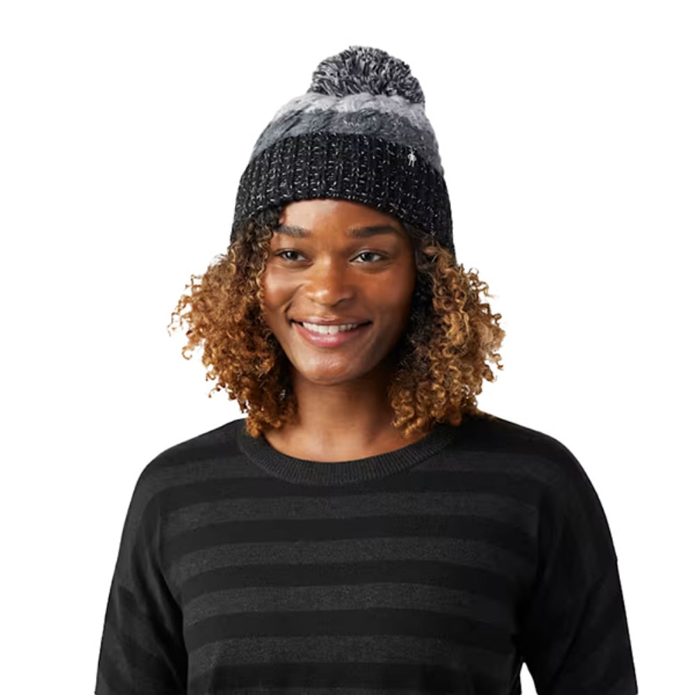 Smartwool Womens Isto Retro Beanie Winter Hats in Black Color