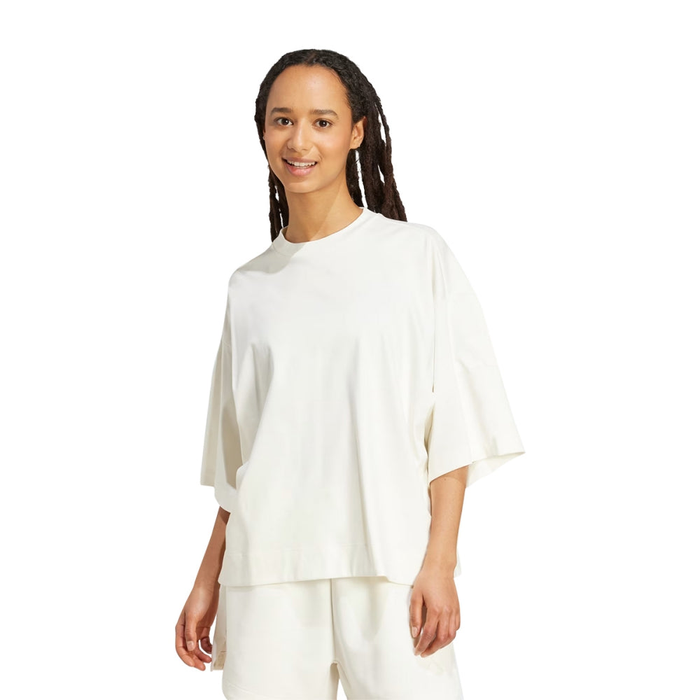 Adidas Womens All Szn SL Tee Tops in White Color