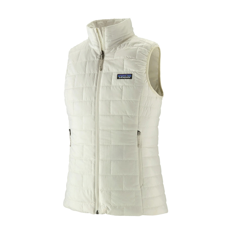 Patagonia Womens Nano Puff Vest Midlayer in White Color
