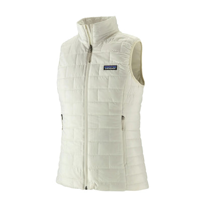 Patagonia Womens Nano Puff Vest Midlayer in White Color