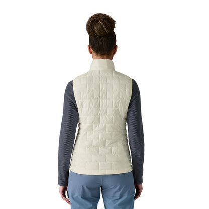 Patagonia Womens Nano Puff Vest Midlayer in White Color