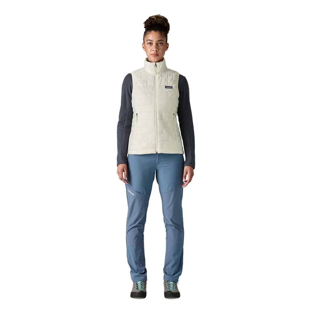 Patagonia Womens Nano Puff Vest Midlayer in White Color