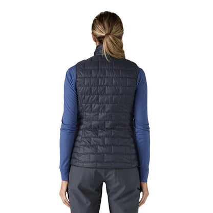 Patagonia Womens Nano Puff Vest Midlayer in Blue Color
