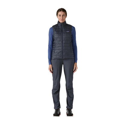 Patagonia Womens Nano Puff Vest Midlayer in Blue Color