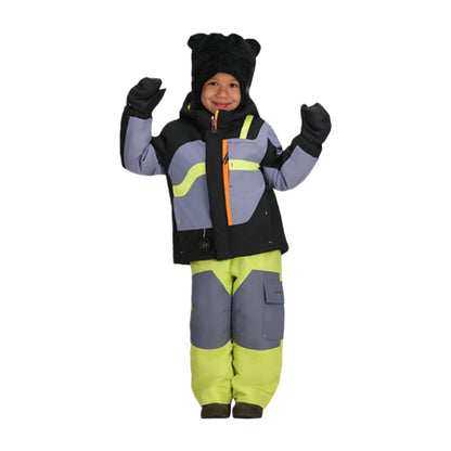 Obermeyer Kids Super G Jacket Midlayer in Grey Color