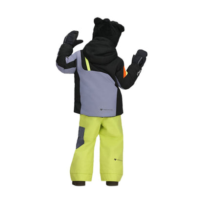 Obermeyer Kids Super G Jacket Midlayer in Grey Color