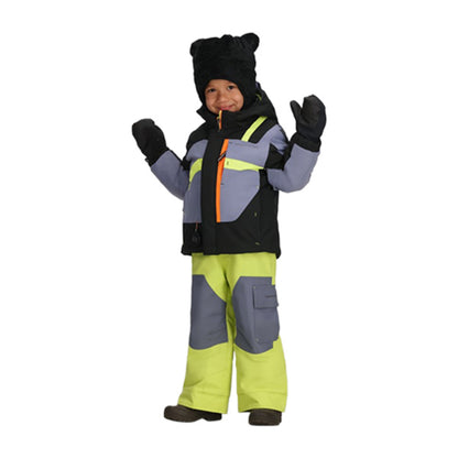 Obermeyer Kids Super G Jacket Midlayer in Grey Color