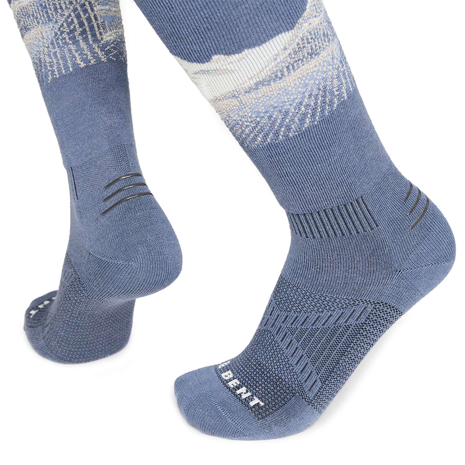 Le Bent Unisex Cody Townsend Targeted S Socks in Blue Color