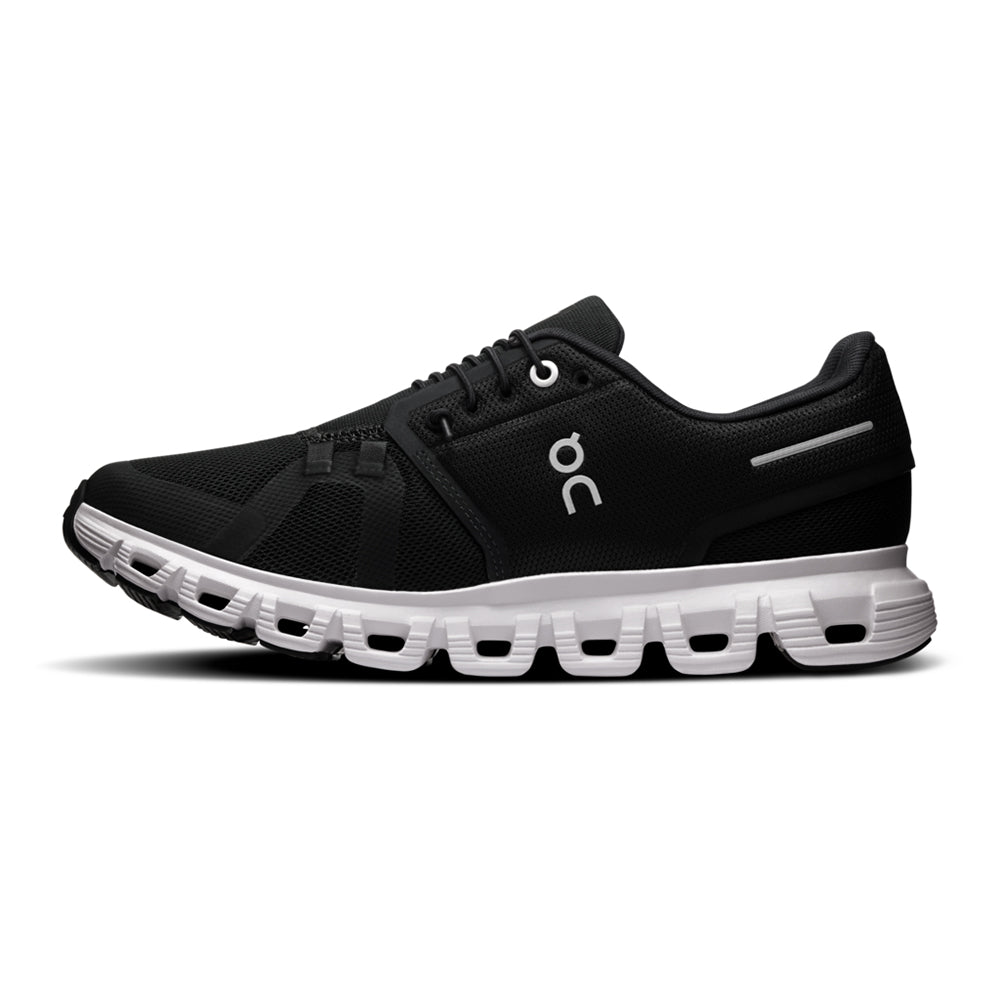 On Womens Cloud 6 Wide Womens Sneakers in Black Color