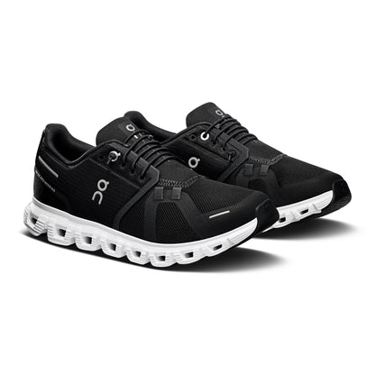 On Womens Cloud 6 Wide Womens Sneakers in Black Color