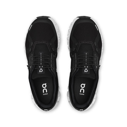 On Womens Cloud 6 Wide Womens Sneakers in Black Color