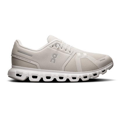 On Womens Cloud 6 Wide Womens Sneakers in White Color