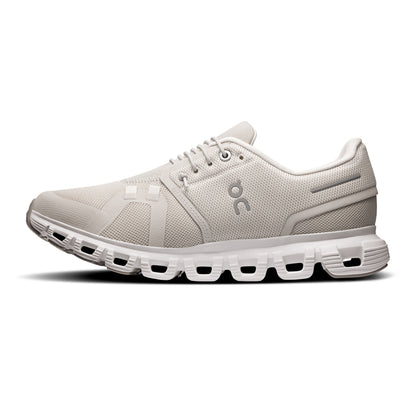 On Womens Cloud 6 Wide Womens Sneakers in White Color
