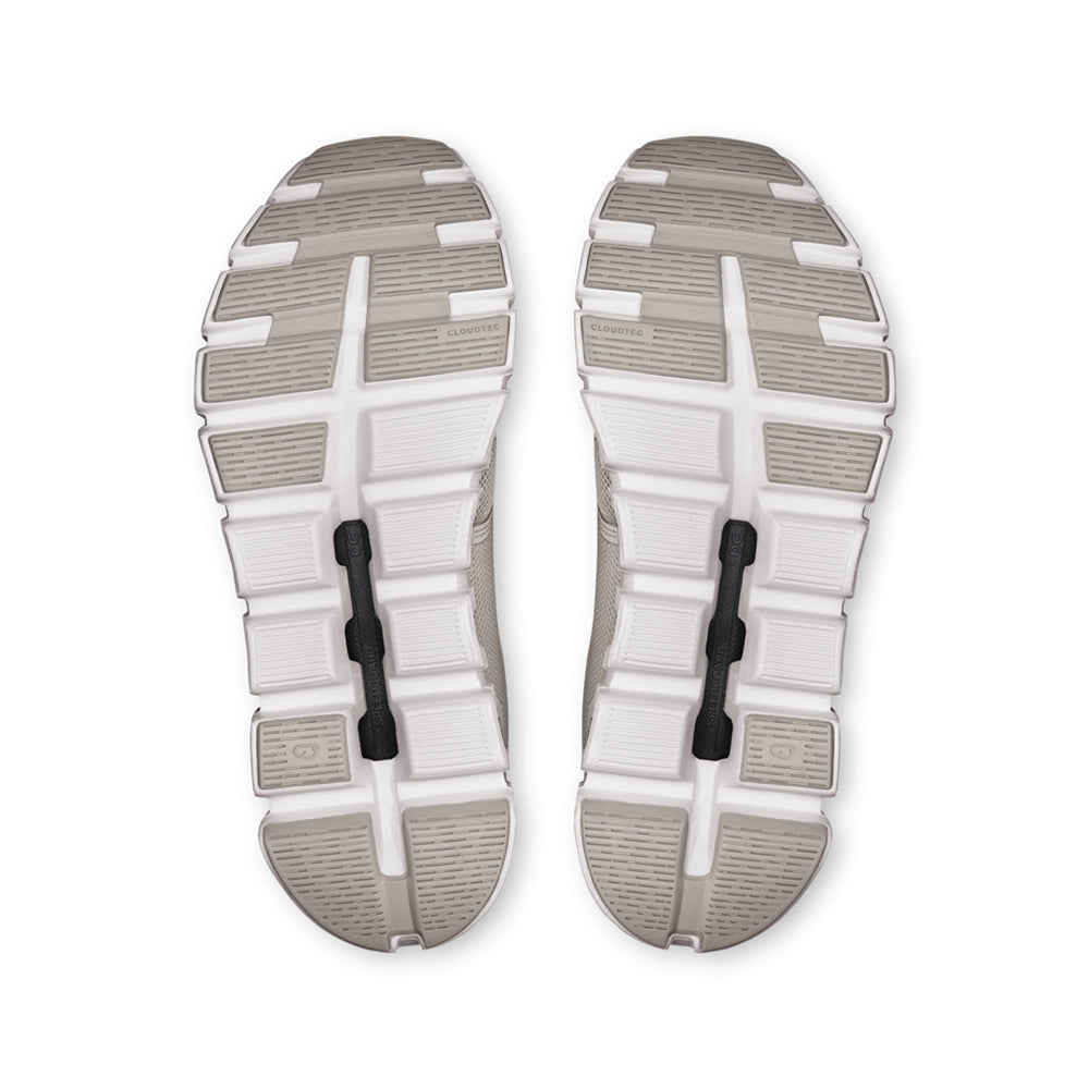 On Womens Cloud 6 Wide Womens Sneakers in White Color