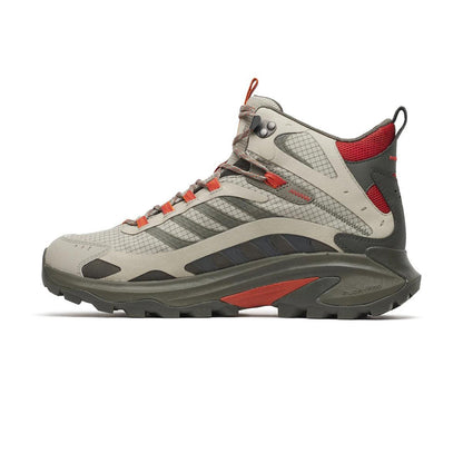Merrell Mens Moab Speed 2 Mid GORE-Tex Boots in Grey Color