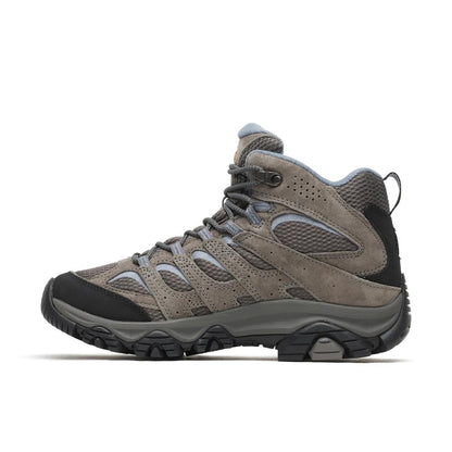 Merrell Womens Moab 3 Mid Wp Boots in Grey Color