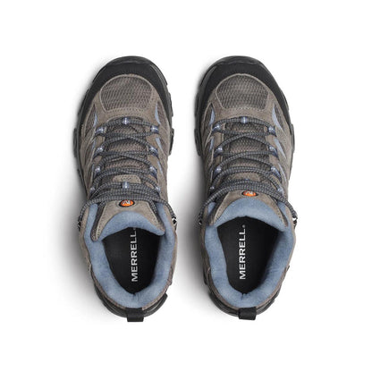 Merrell Womens Moab 3 Mid Wp Boots in Grey Color