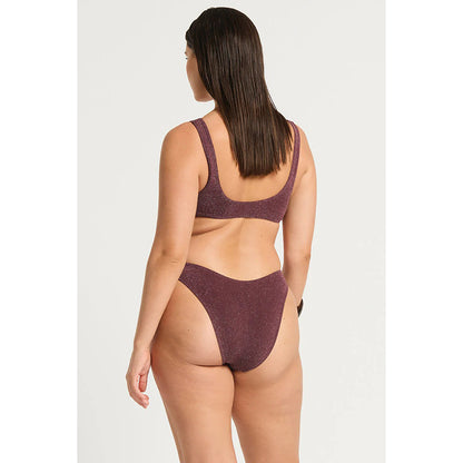 Bound By Bond-Eye Womens Malibu 2.0 Crop Swimsuits in Red Color