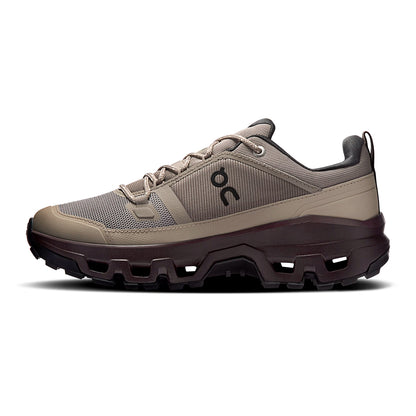 On Womens Cloudrock Low Wp Boots in Grey Color