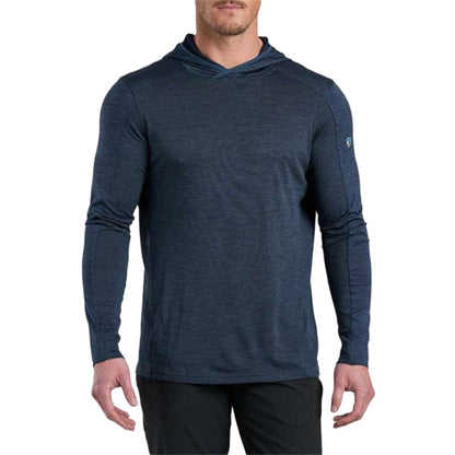 Kuhl Mens Engineered Hoody Pullover in Blue Color