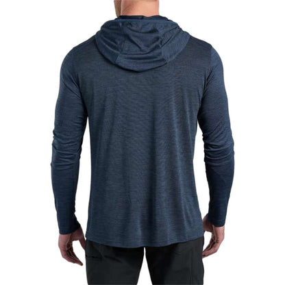 Kuhl Mens Engineered Hoody Pullover in Blue Color
