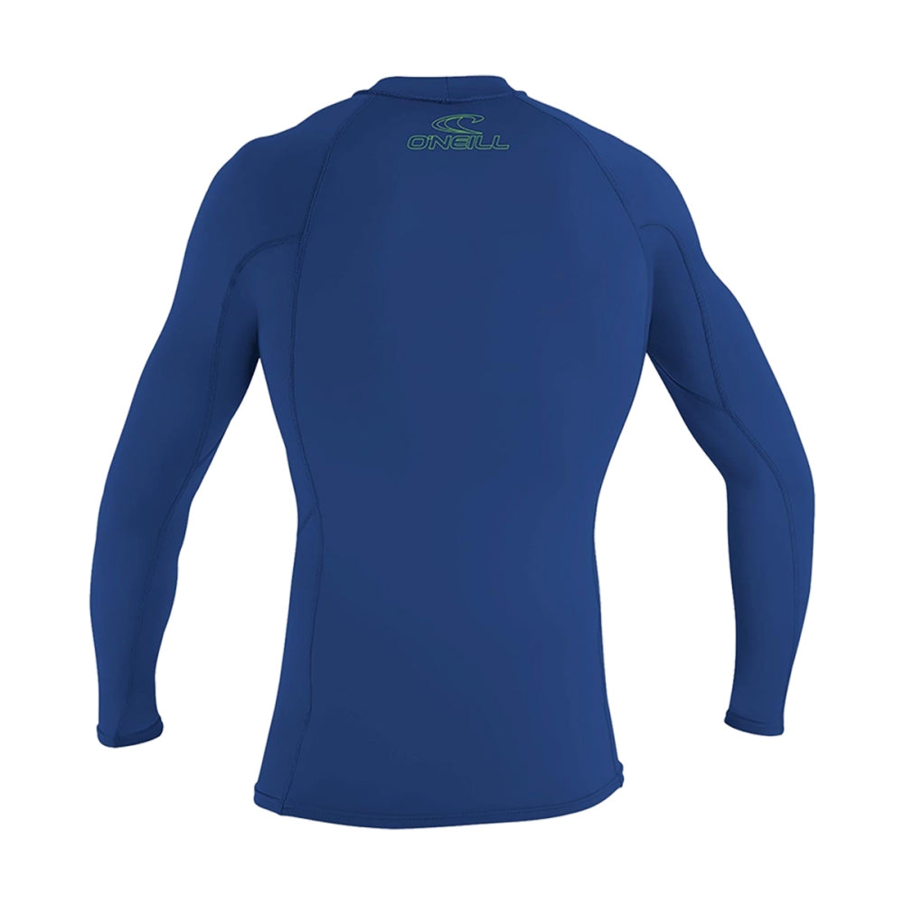 O'Neill Kids Yth Skins L/S Crew Swimsuits in Blue Color