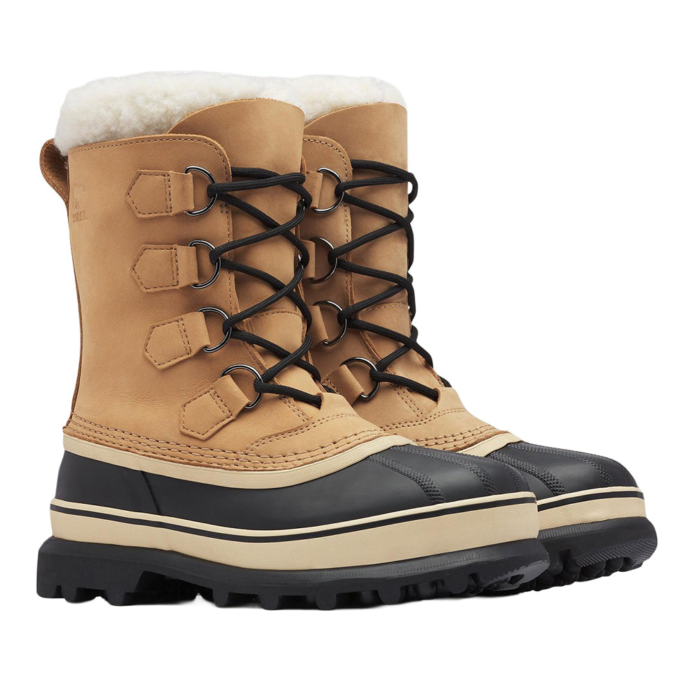 Sorel Womens Caribou Wp Boots in Khaki Color