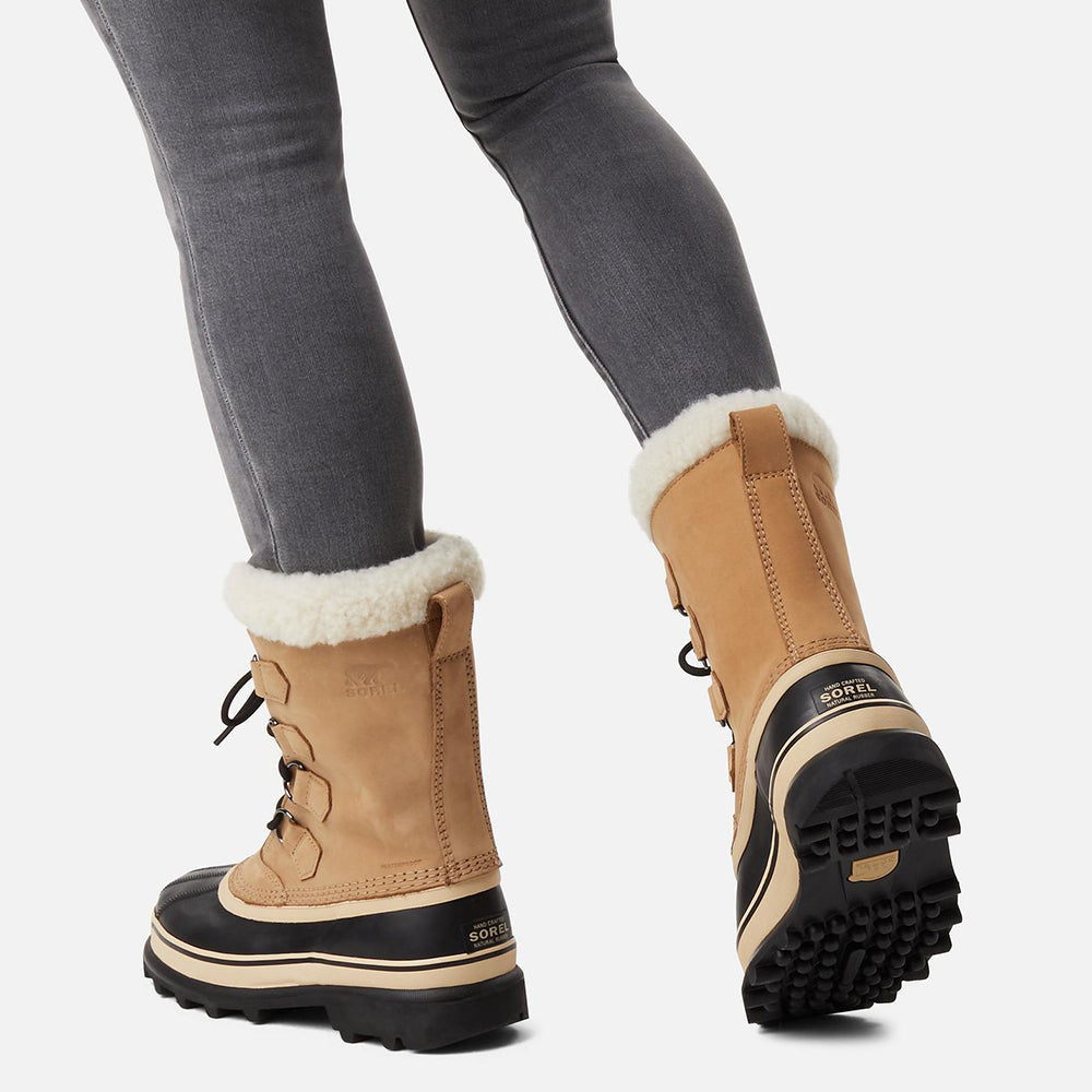 Sorel Womens Caribou Wp Boots in Khaki Color