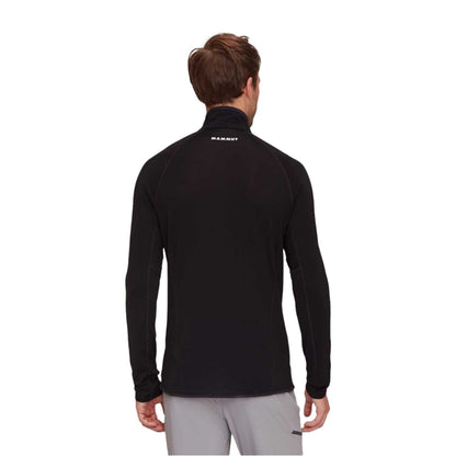 Mammut Mens Aenergy Light Mlhalf Zip Midlayer in Black Color