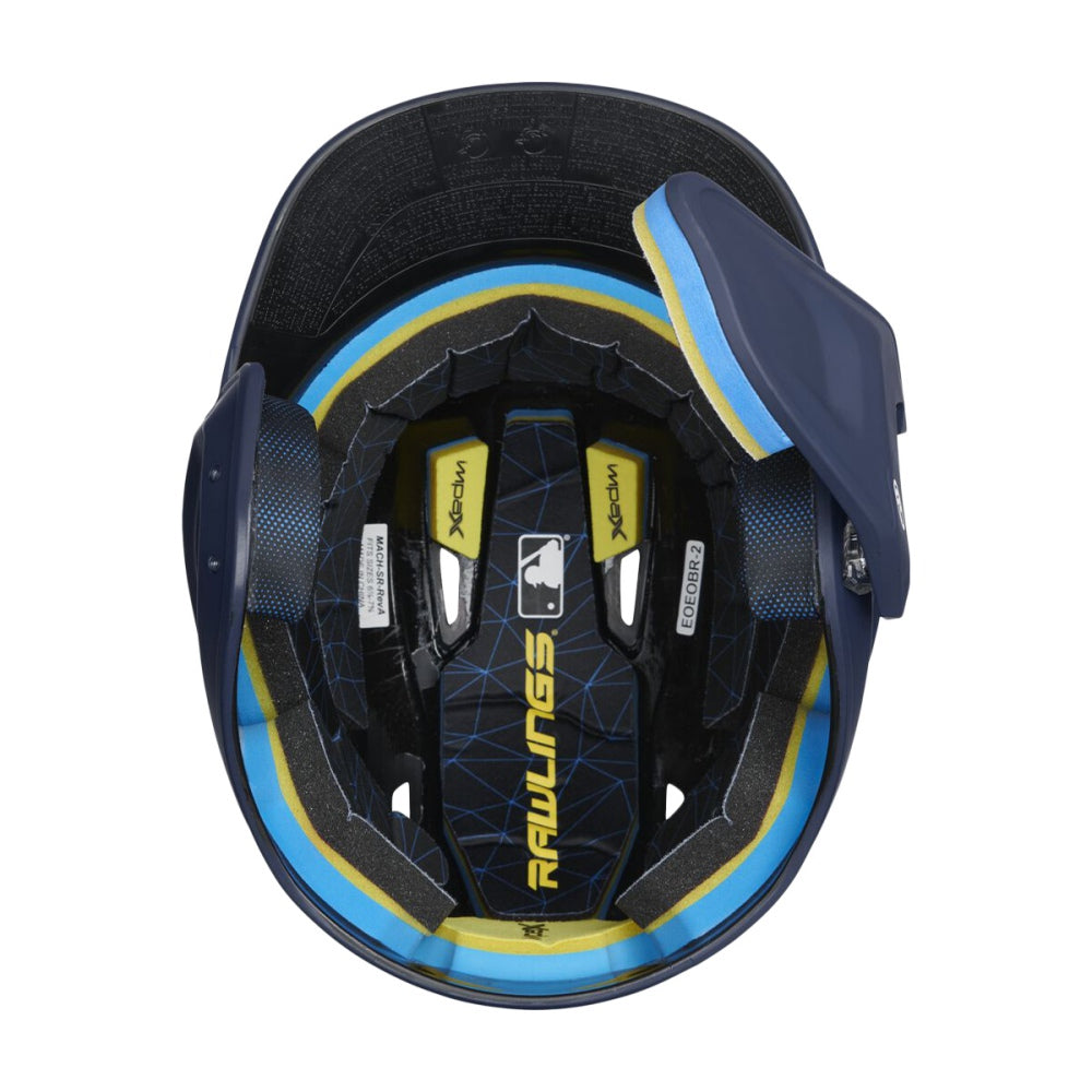 Rawlings Unisex Mach Adjust Hlmt W/Guard Baseball & Softball Helmets in Blue Color