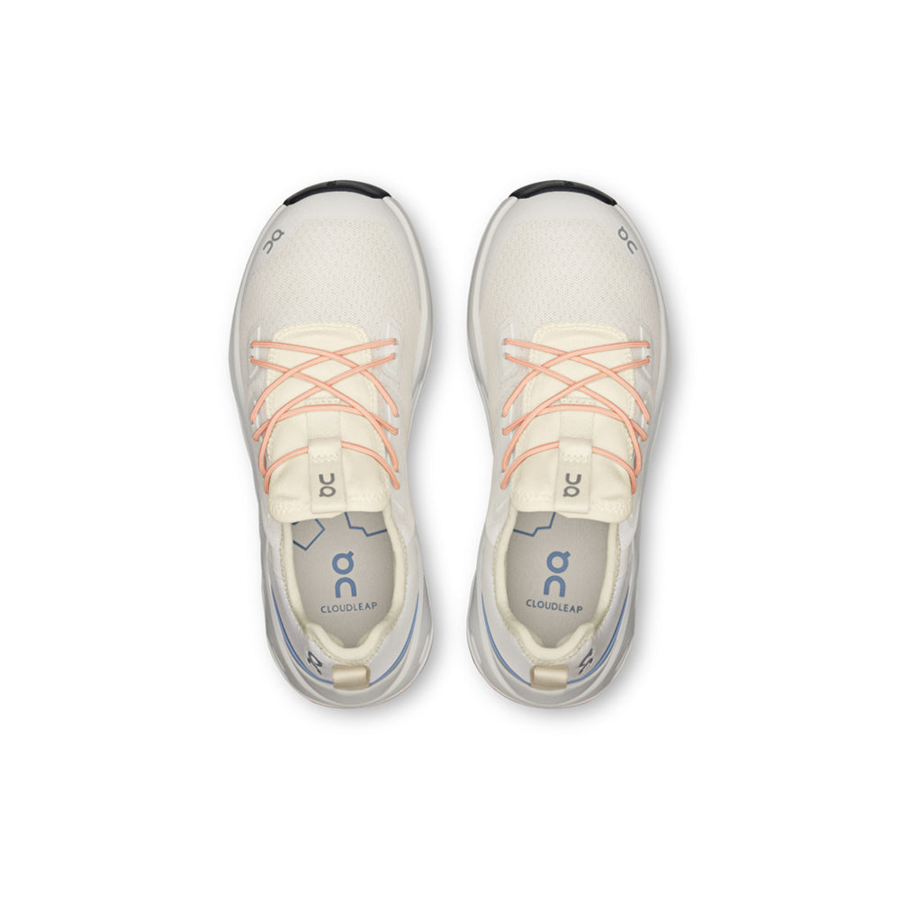 On Kids Cloudleap Sneakers in White Color