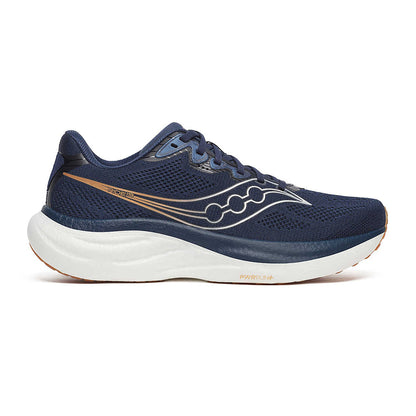 Saucony Mens Ride 19 Running Shoes in Blue Color