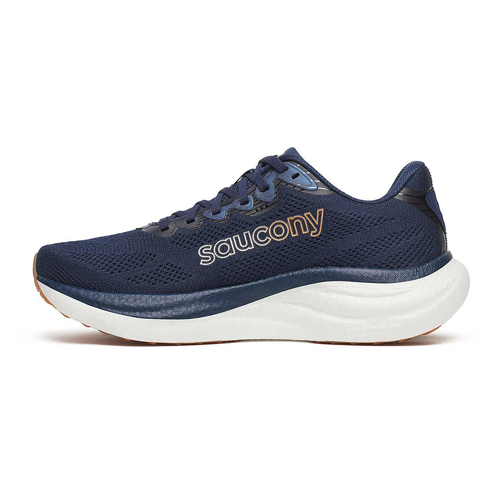 Saucony Mens Ride 19 Running Shoes in Blue Color