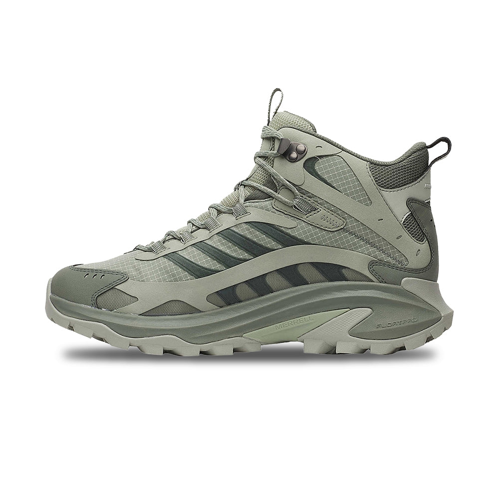 Merrell Mens Moab Speed 2 Mid GORE-Tex Boots in White Color
