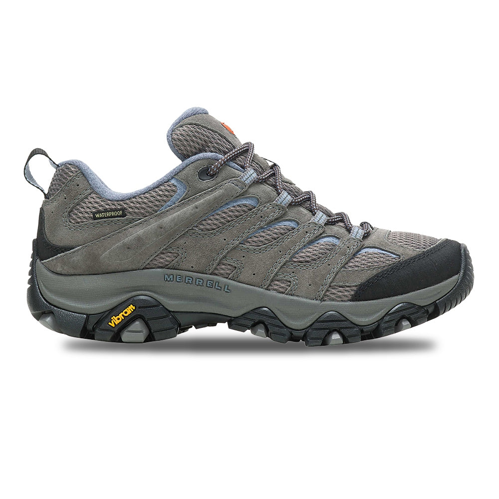 Merrell Womens Moab 3 Wp Boots in Grey Color