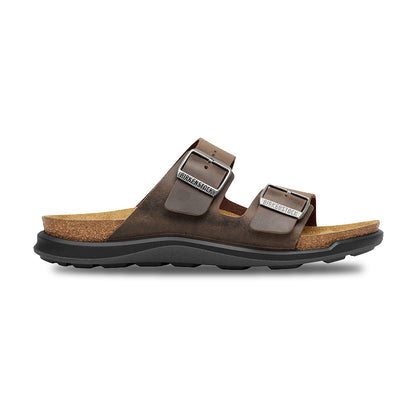 Birkenstock Mens Arizona Crosstown Sandals in Brown Color