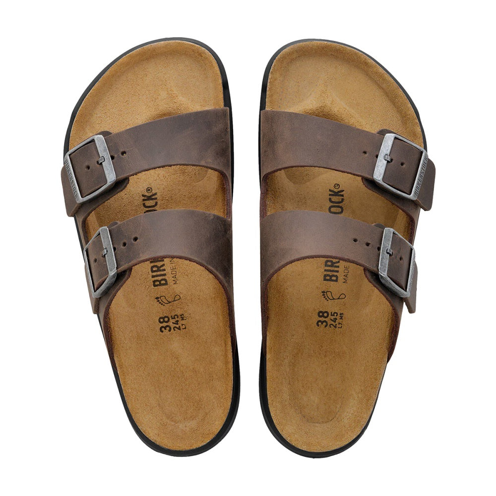 Birkenstock Mens Arizona Crosstown Sandals in Brown Color